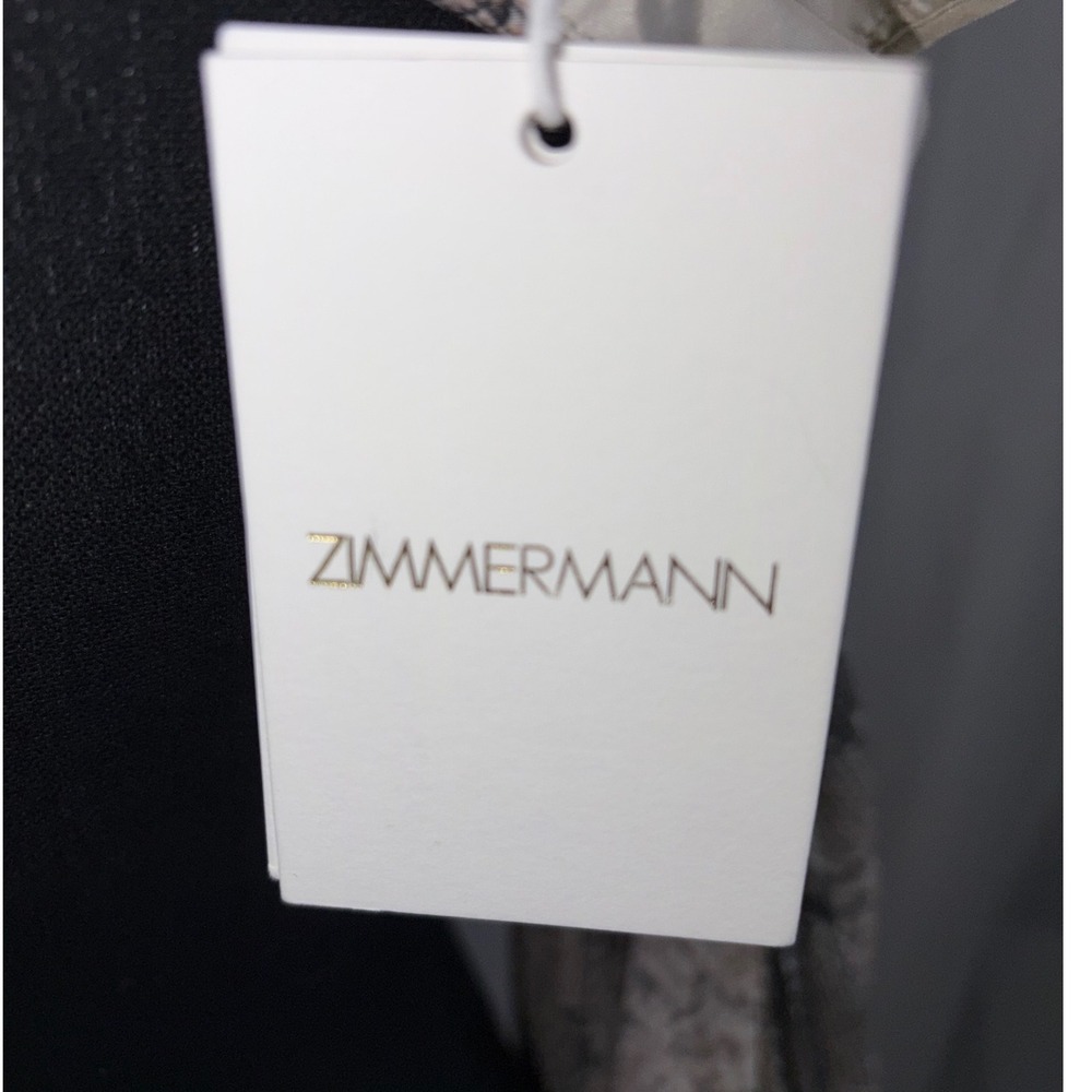 Zimmermann Corsage Pleat Bodice Python Print Wrap… - image 11